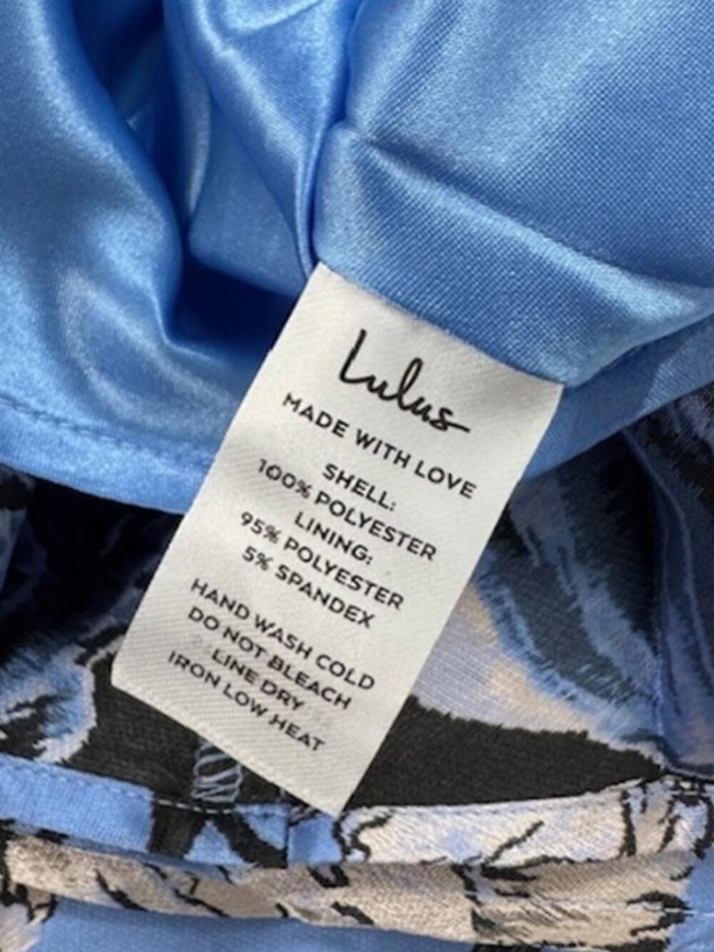 NWT Lulus Exquisite Elegance Blue Jacquard One-Shoulder Maxi Dress (size S) - Picture 9 of 10